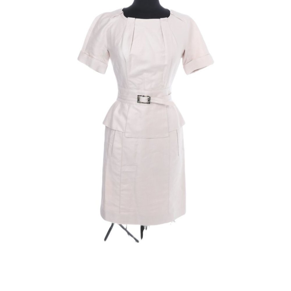 Vintage Christian Lacroix Pousierre Belted Short Sleeve Peplum Dress Size 38 - Picture 7 of 7